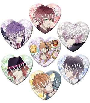 アニメ「DIABOLIK LOVERS」ハート型缶バッジくじ